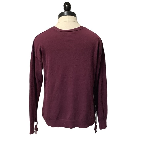 ELLEN TRACY V Neck Long Sleeve Sweater - Size S - Picture 2 of 12